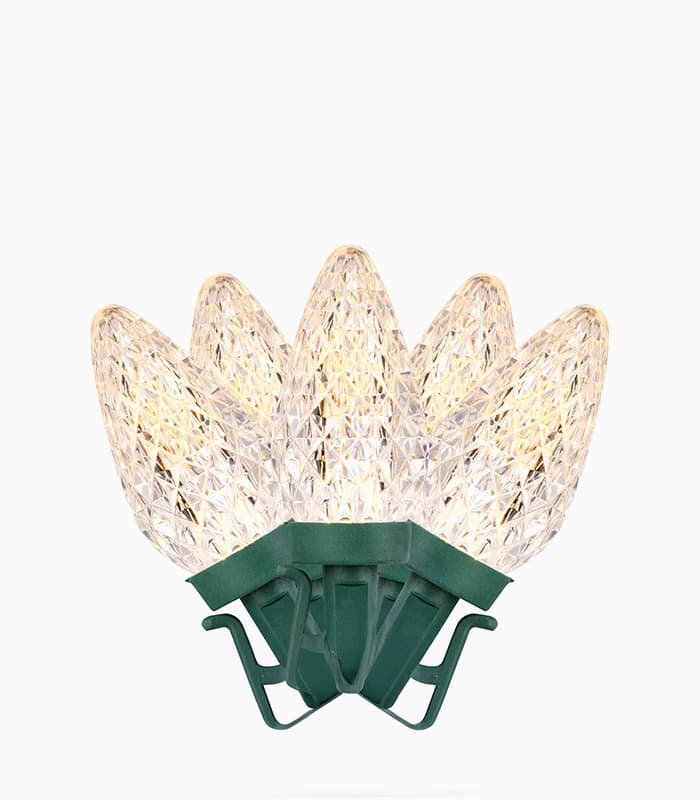 LED Faceted C9 Christmas Lights