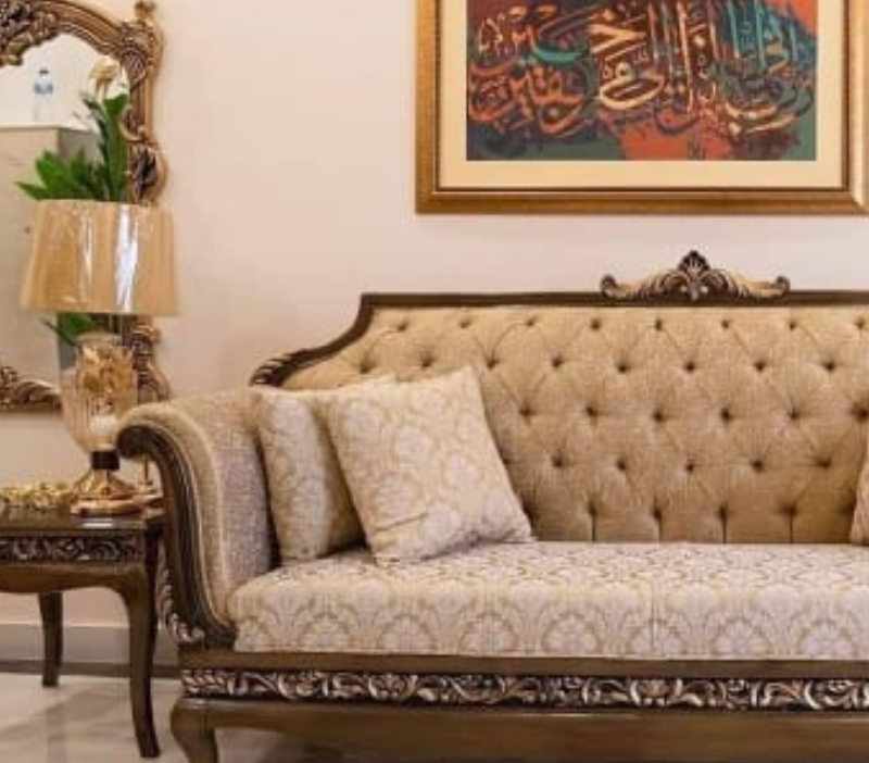 Handcrafted Wooden Sofa for Stylish Living Rooms - Image 3