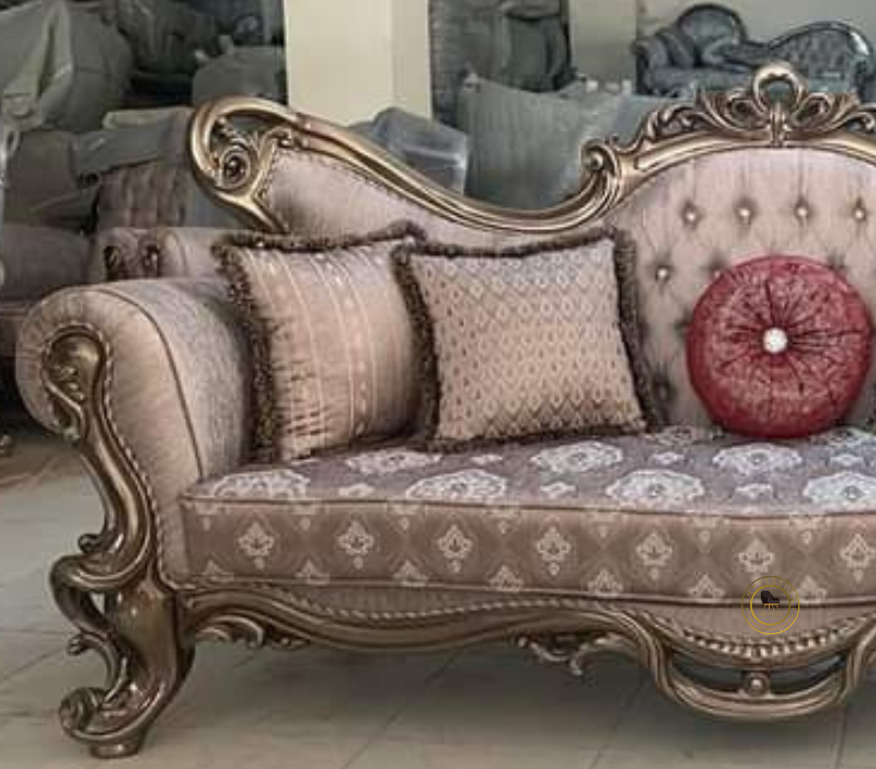 Stylish Triple Seat Wooden Sofa for Living Room Decor - Image 3