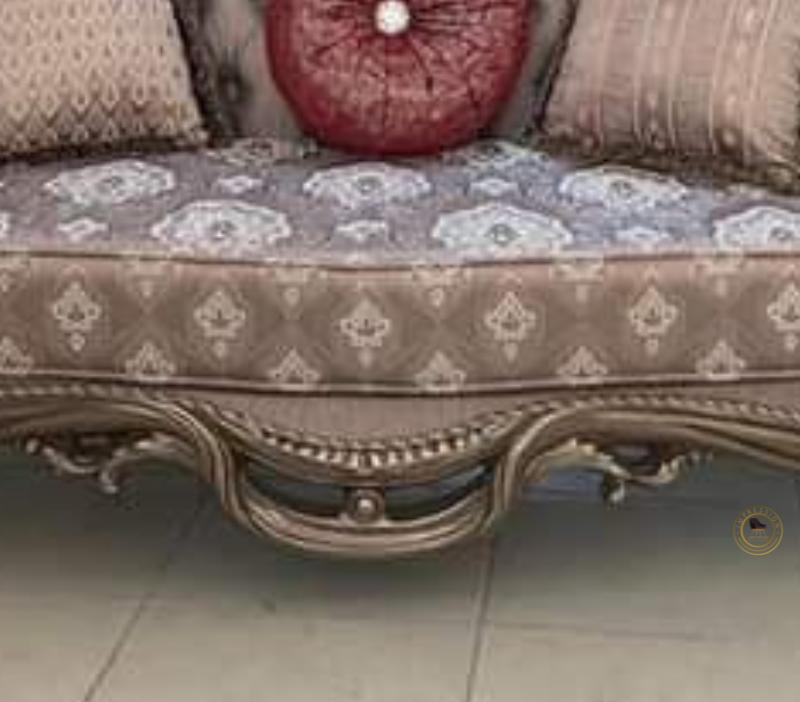 Stylish Triple Seat Wooden Sofa for Living Room Decor - Image 4