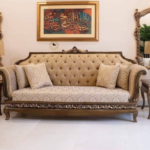 Handcrafted Wooden Sofa for Stylish Living Rooms