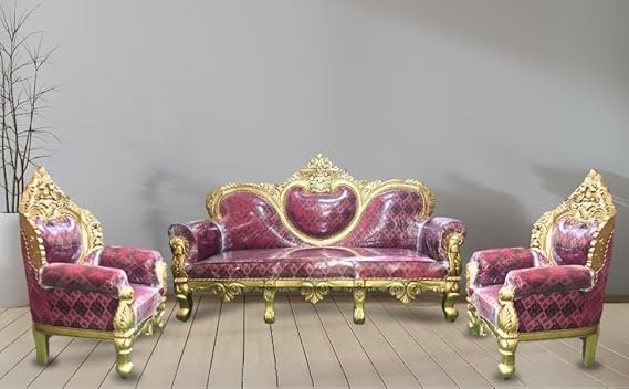 Premium 5-Seater Teakwood Sofa Set with Elegant Design