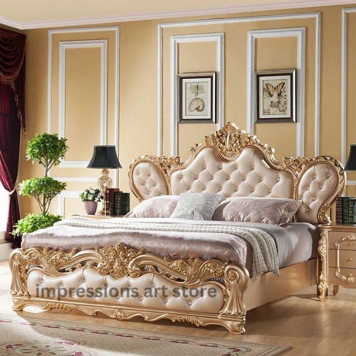Impression Art Store King Size Royal Bed for Beautiful bedrooms