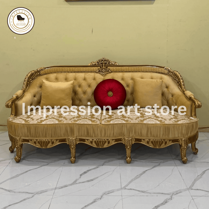 3 Seater Teak Wood Sofa