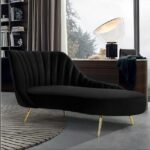 Azure Bliss 2-Seater Couch: Comfort and Style in Black
